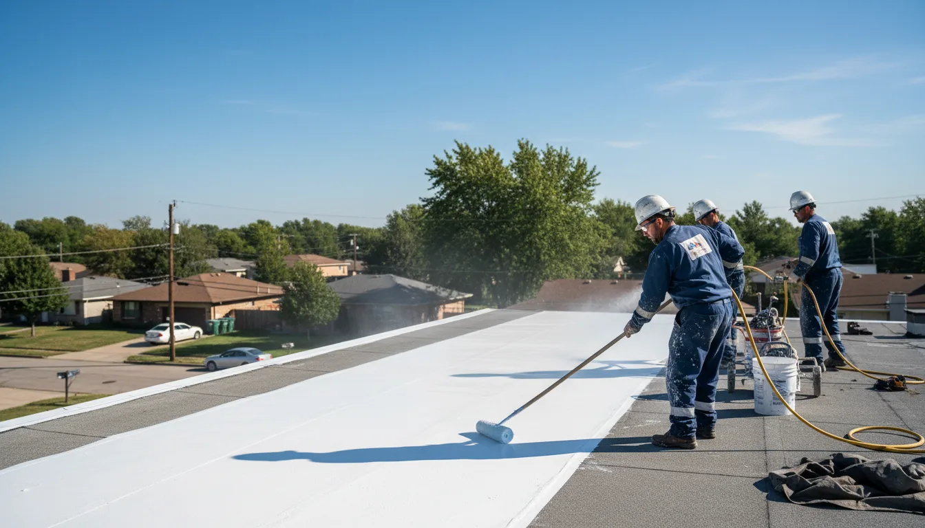 Commercial roof coating in Portland, MO near me